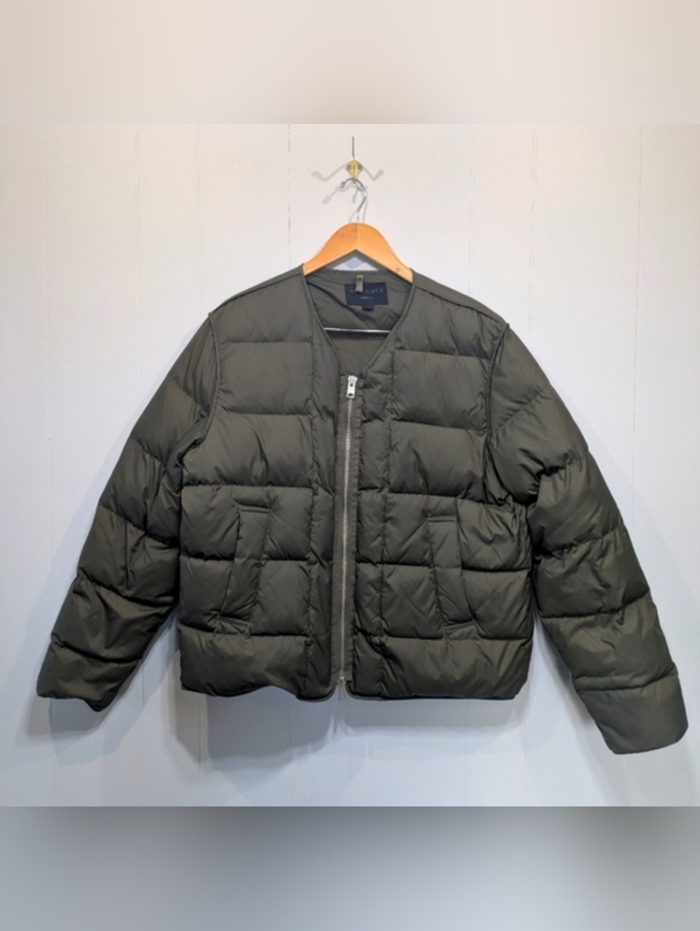 AllSaints‎ Noor Puffer Jacket Olive Green Size Medium